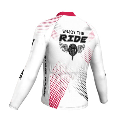 Enjoy The Ride Custom Name Cycling Long Sleeve Jersey For Men, Custom Cycling Jerseys CG0668