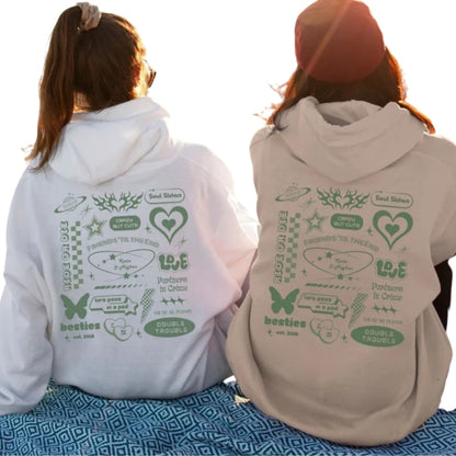 Friends' Til The End Custom Matching Best Friend Hoodie, Custom Bestie Hoodie 2D0266