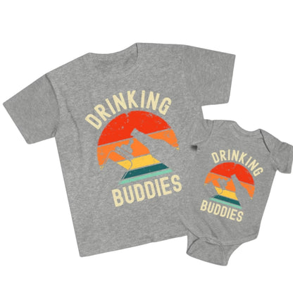 Drinking Buddies Matching Matching Grandpa And Grandson T Shirt, Grandpa And Baby Matching Shirt ET0842