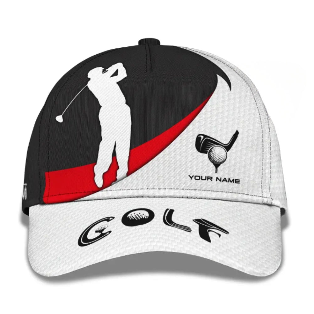 Custom Name Golf Cap For Golfer, Custom Golf Cap CP0325