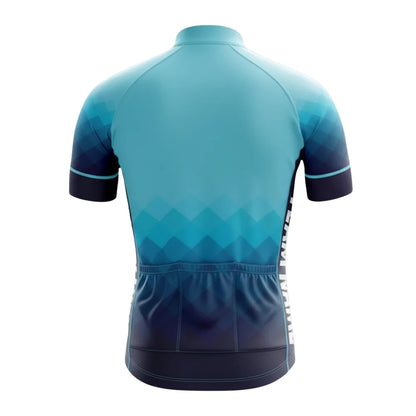 Custom Team Blue Men's Cycling Short Sleeve Jersey, Custom Cyling Jerseys For Team CE0055