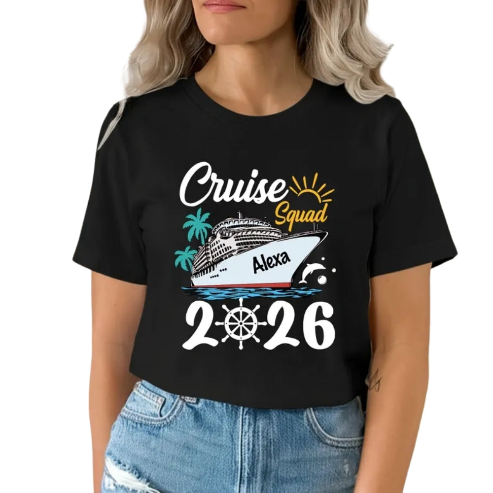Cruise Squad 2026 Custom Matching Family T Shirts, Cruise Family Vacation Shirts ET0125