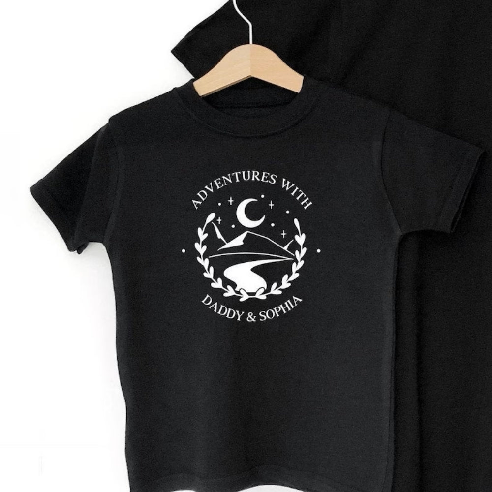 Adventures With Daddy Matching Father And Child T Shirt, Hiking Matching Family Shirts ET0966