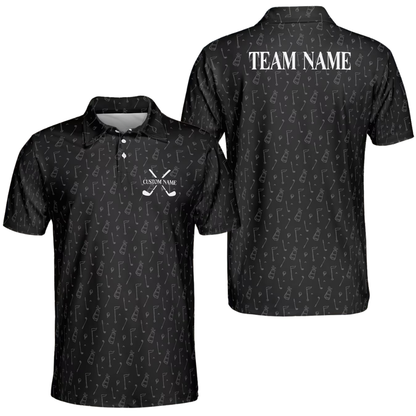 Custom Green Golf Polo Shirt For Men, Custom Team Golf Shirts GE0591