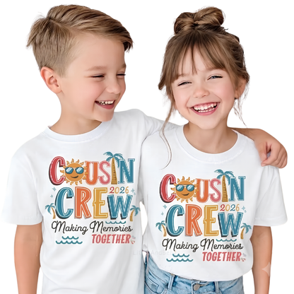 Cousin Crew Making Memories Together Matching T Shirts, Custom Year Cousin Matching Shirts ET1252