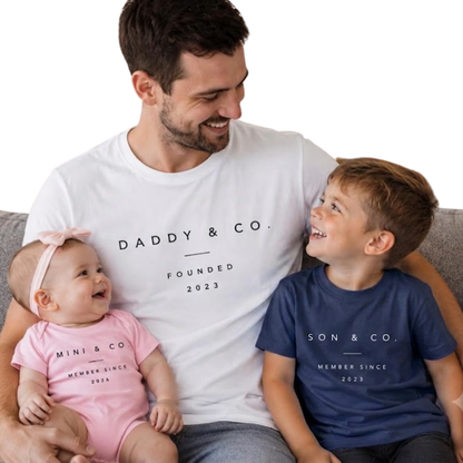 Personalized Co. Founded Family Matching T Shirt, Custom Family Shirts ET1233
