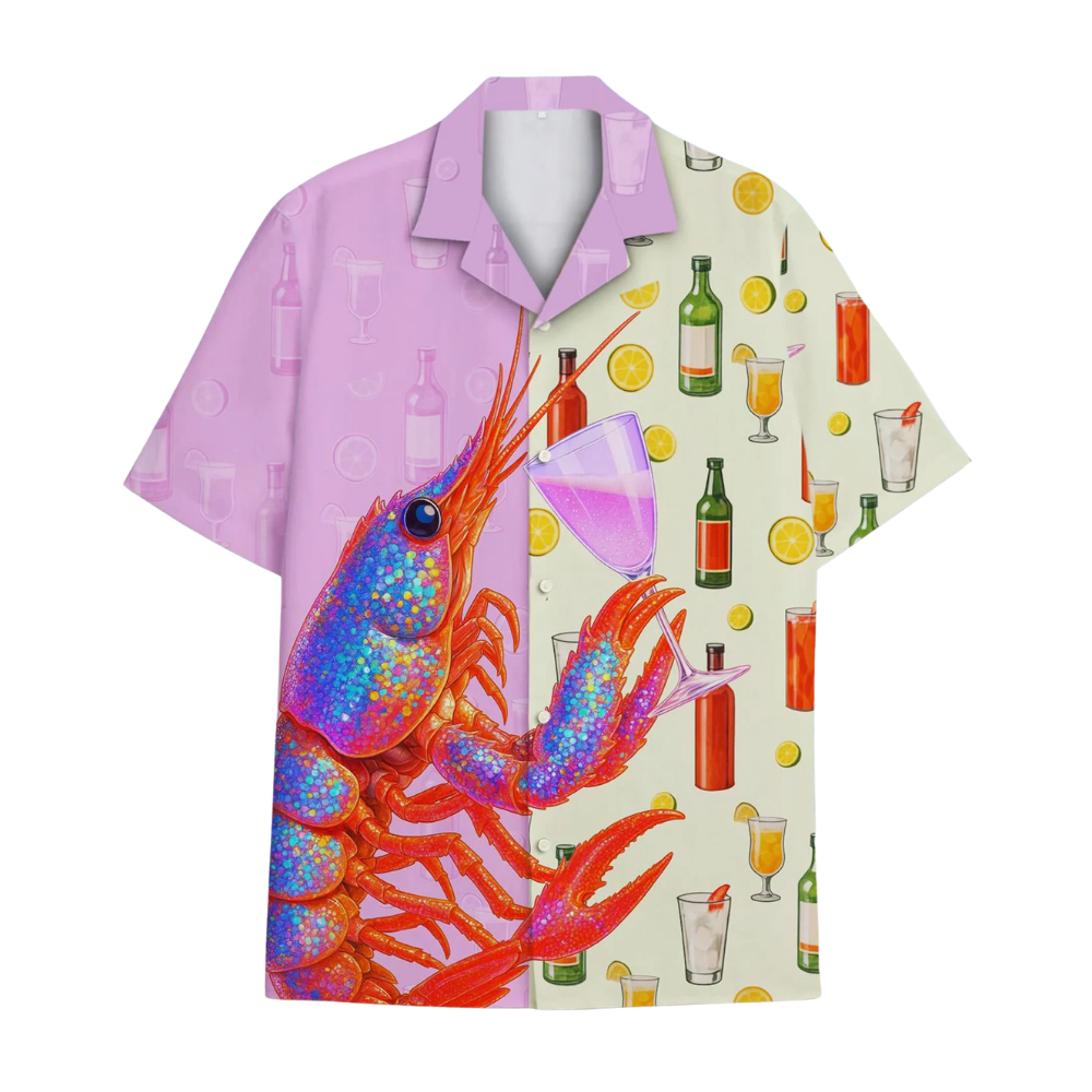 Lobster Cocktail Hawaiian Shirt For Men Women, Lobster Beach Hawaiian Shirts HE0351