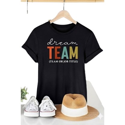 Dream Team Custom Coworker Matching T Shirt, Personalized Coworker Team Shirts ET1057