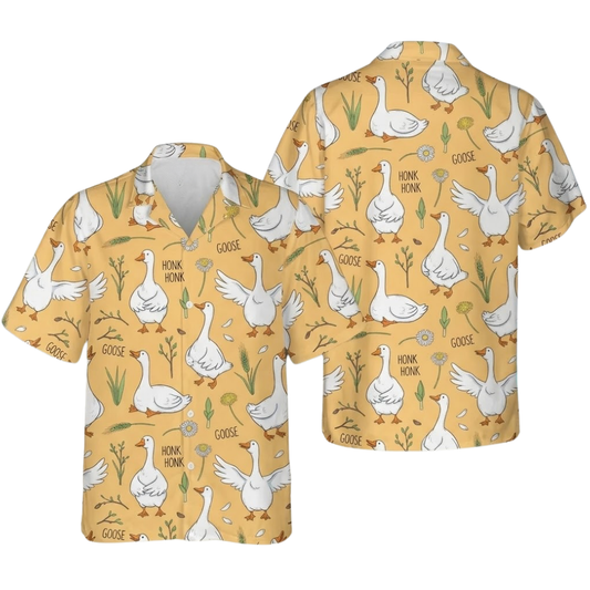 Goose Hawaiian Shirt For Men Women, Goose Lover Hawaiian Shirts HE0525