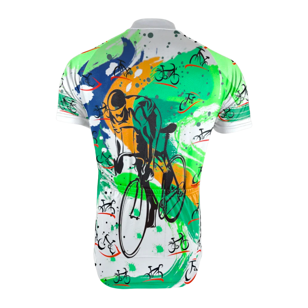 Custom Colorful Cycling Short Sleeve Jersey For Men, Custom Cycling Jersey CG0831
