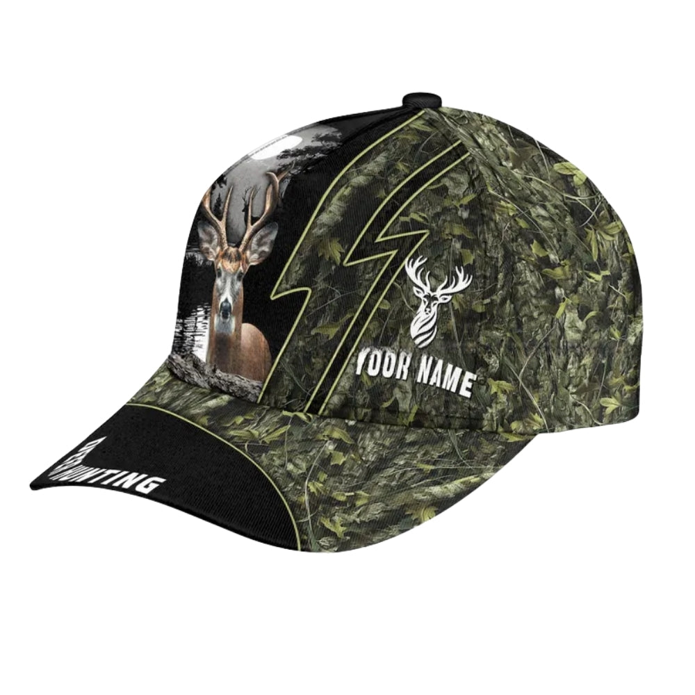 Custom Camo Deer Hunting Baseball Cap, Custom Deer Hunting Caps Hat CP0009