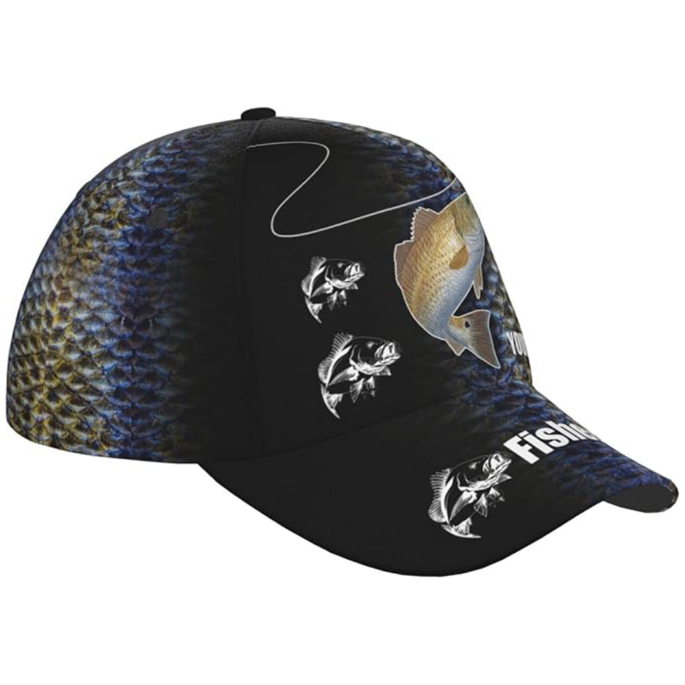 Redfish Custom Name 3D Printed Baseball Cap, Custom Fishing Cap For Fisherman CP0604