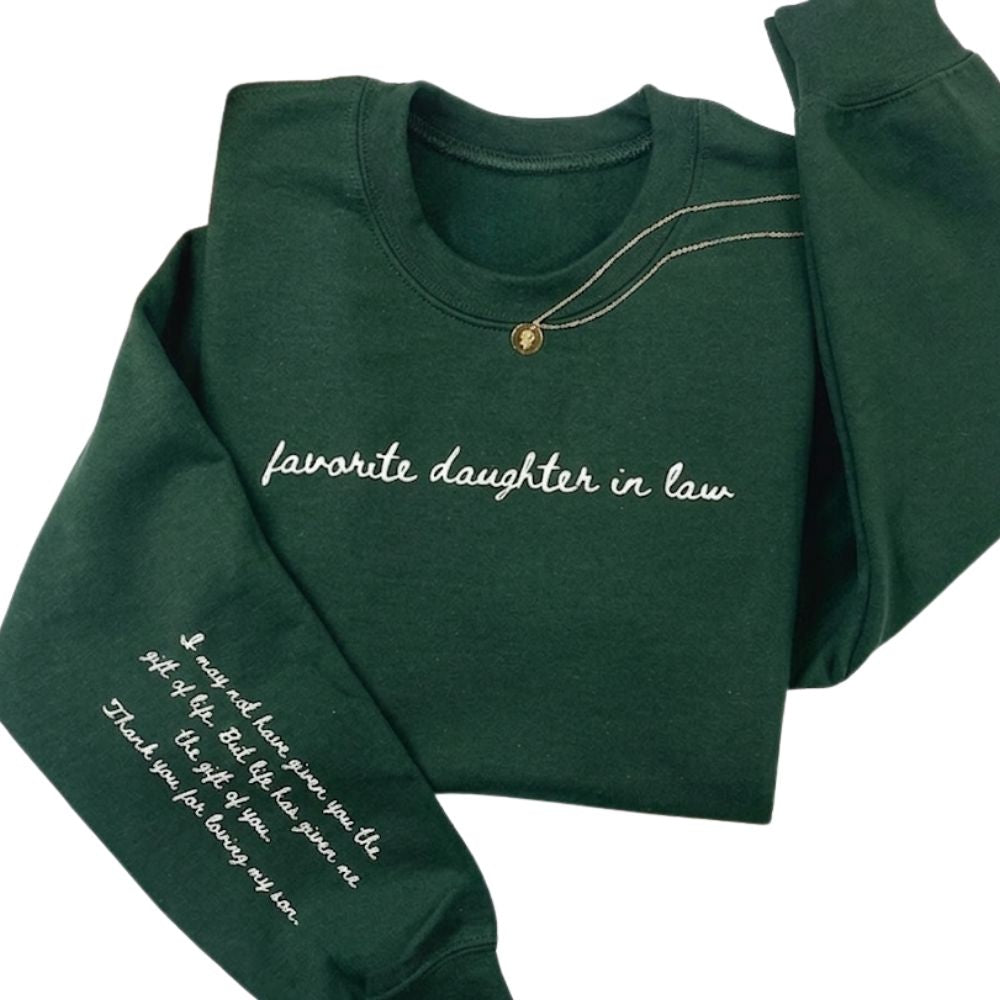 Favorite Daughter In Law Sweatshirt, Wedding Sweatshirt For Daughter In Law 2D0864