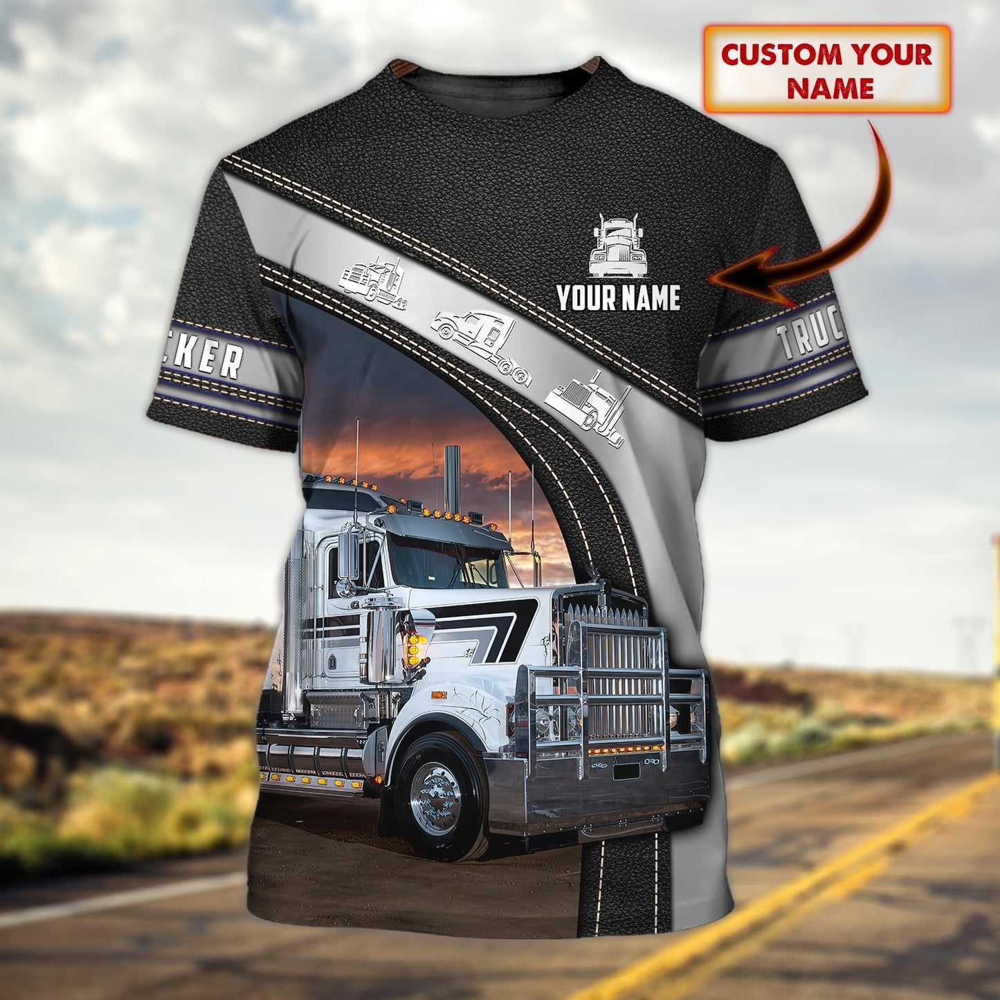 Custom Trucker T Shirt Men Women Cute Truck On Shirt Best Gift To Trucker TO1697