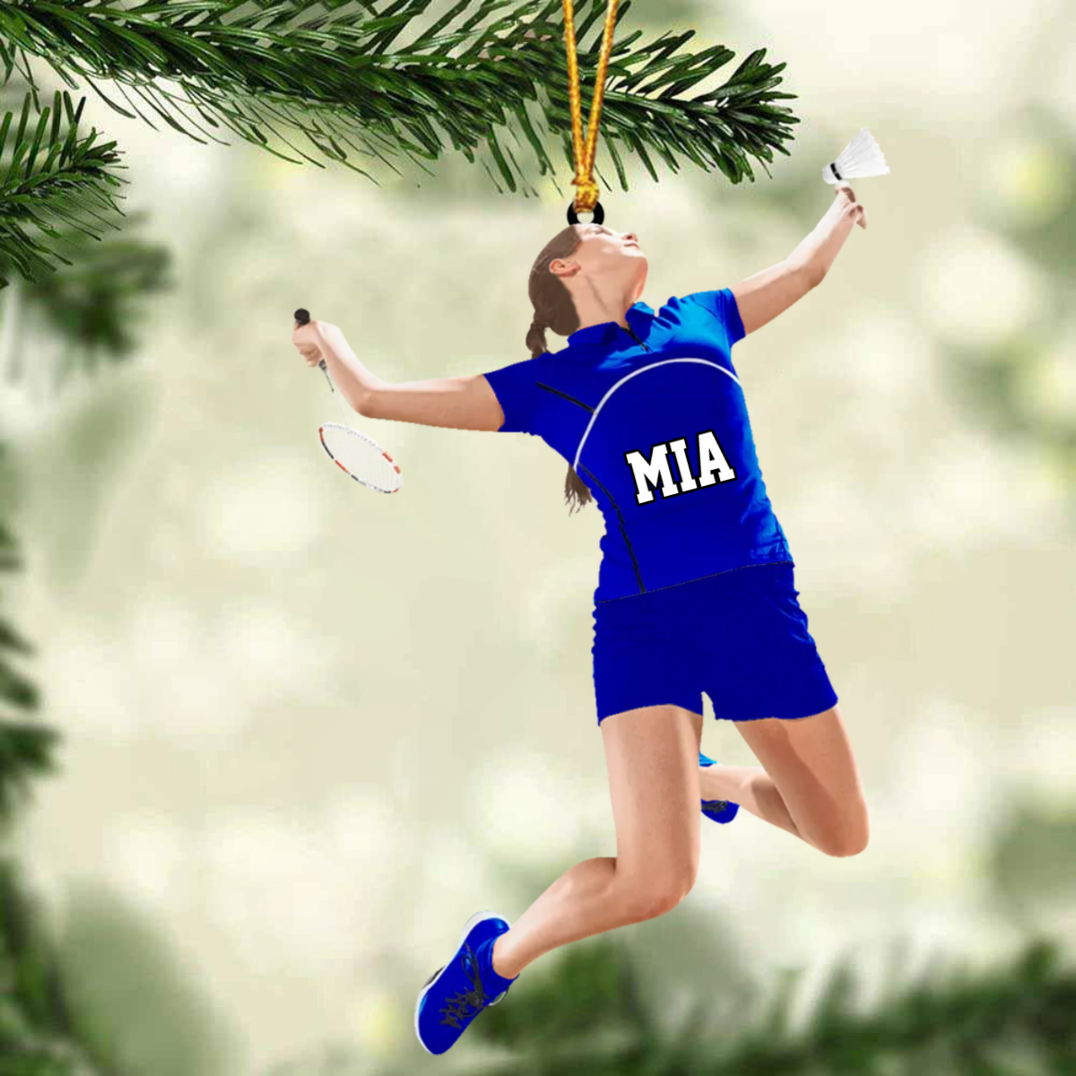 Custom Personalized Badminton Lovers Christmas Ornament, Gift For Badminton Player OO1744