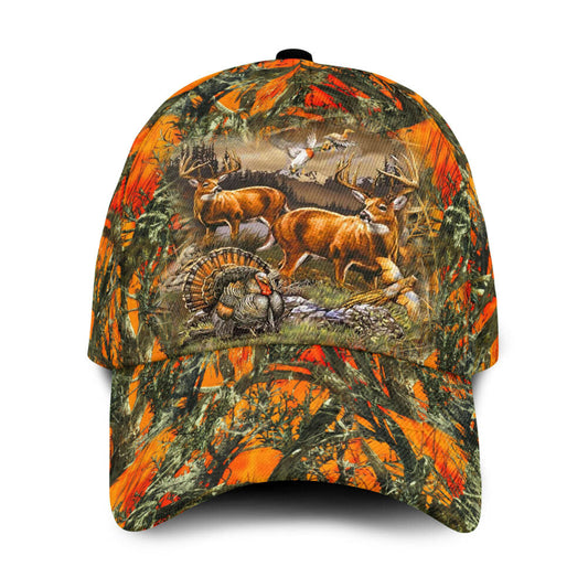 Lasfour 3D All Over Print Baseball Cap Deer Hunting Classic Cap CA0480