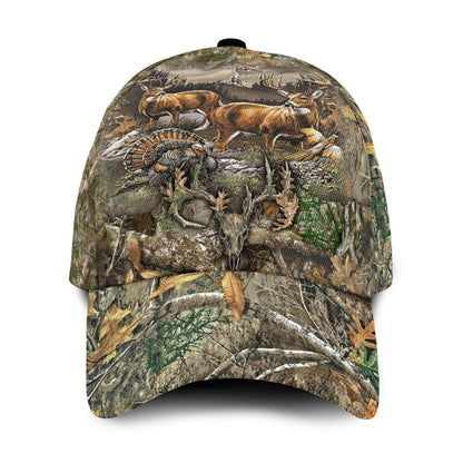 Lasfour 3D All Over Print Baseball Cap Deer Hunting Classic Cap CA0472