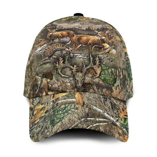 Lasfour 3D All Over Print Baseball Cap Deer Hunting Classic Cap CA0472