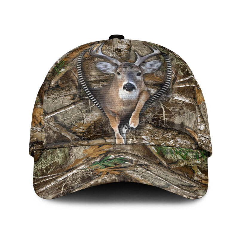 Lasfour 3D All Over Print Baseball Cap Deer Hunting Classic Cap CA0471