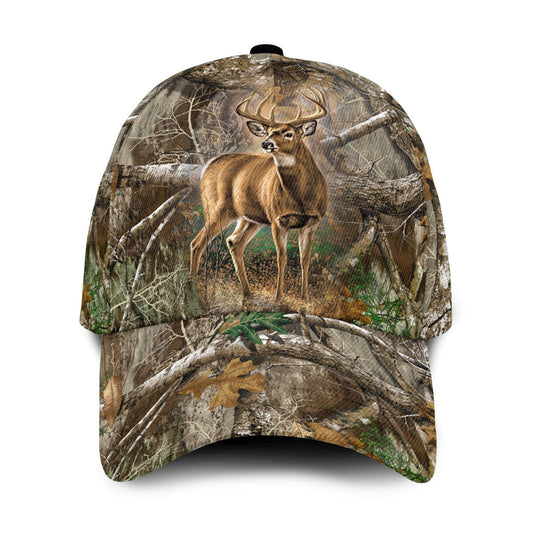 Lasfour 3D All Over Print Baseball Cap Deer Hunting Classic Cap CA0469