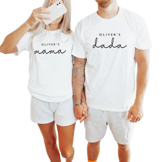 Custom Baby Name Family Matching T Shirt, Personalized Family Matching Shirts ET1256