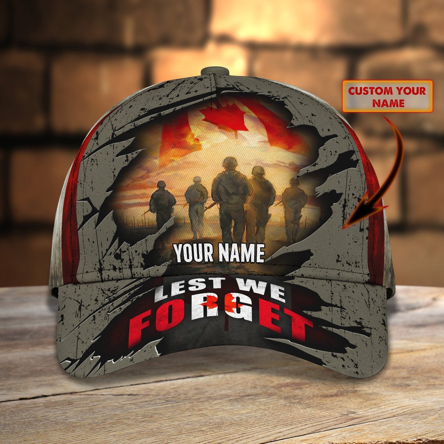 3D Classic Cap Let's We Forget Personalized Name Cap 58 Lasfour CA2404