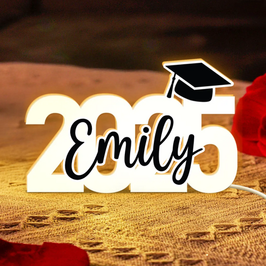 Class Of 2025 Graduation Personalized Light Box, Custom Name Graduation Light Box TD0034