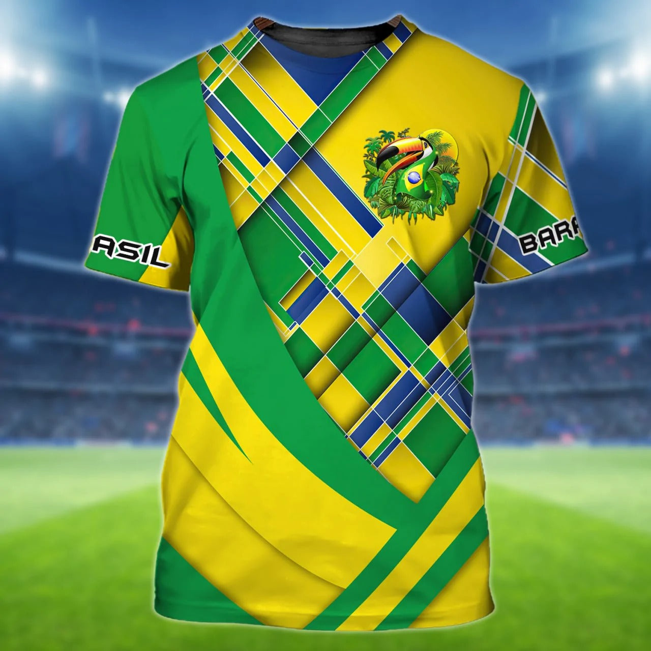 3D T Shirt For Brasil Soccer Fan, Brazil WC 2022 Shirts Men Women, Support Brazil Football Shirt TO2581