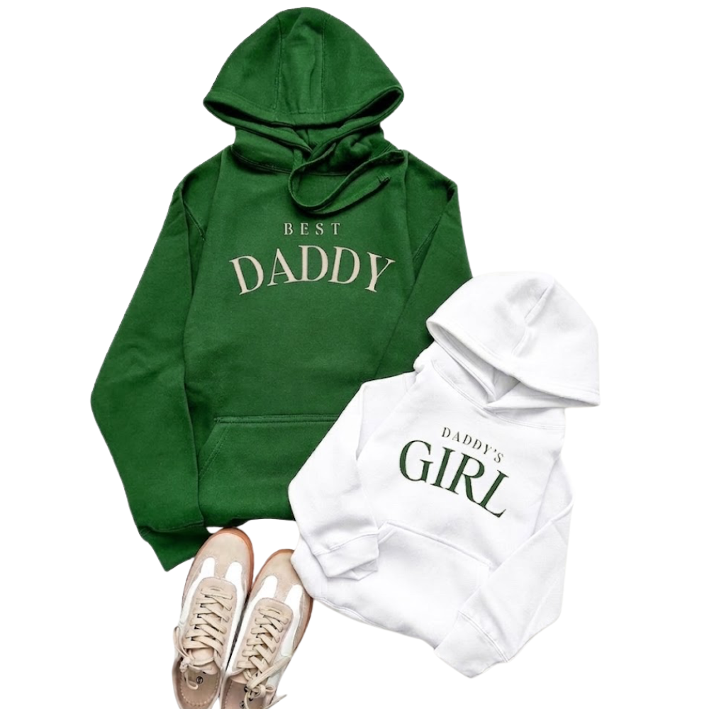 Best Daddy Daddy's Girl Matching Hoodies, Father And Daughter Hoodies ET1466