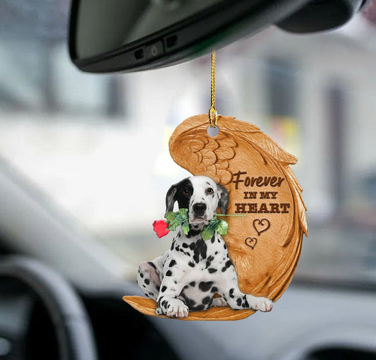 Dalmatian Forever In My Heart Auto Interior Hanging Ornament Dog Ornament Lasfour OO0865