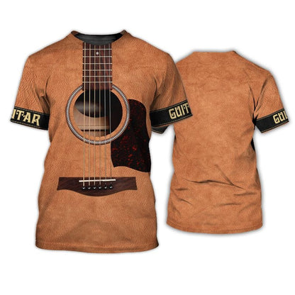 3D Full Print T Shirt Guitar Classic 3D Hoodie Guitar Acoustic Best Gift For Guitar Lover, Guitar Man TO0186
