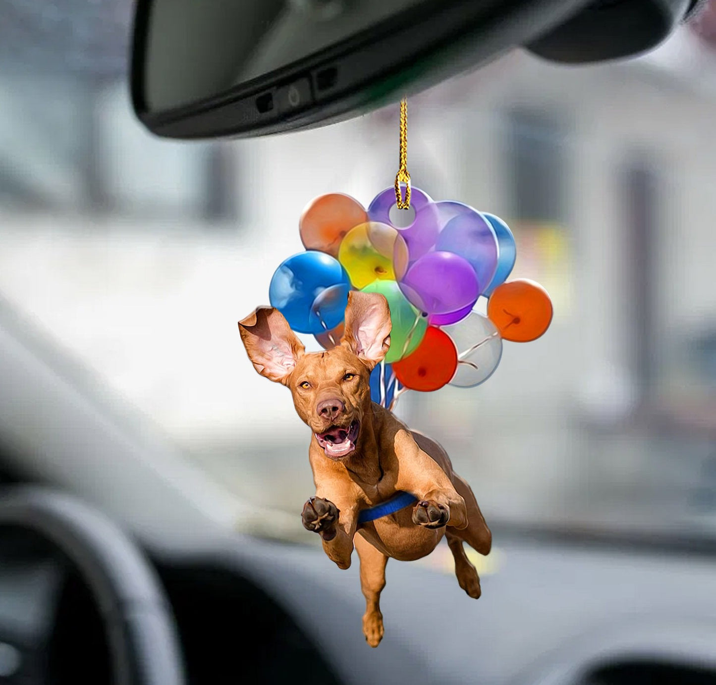 Vizsla Fly With Bubbles Dog Hanging Ornament Dog Ornament Lasfour OO0836
