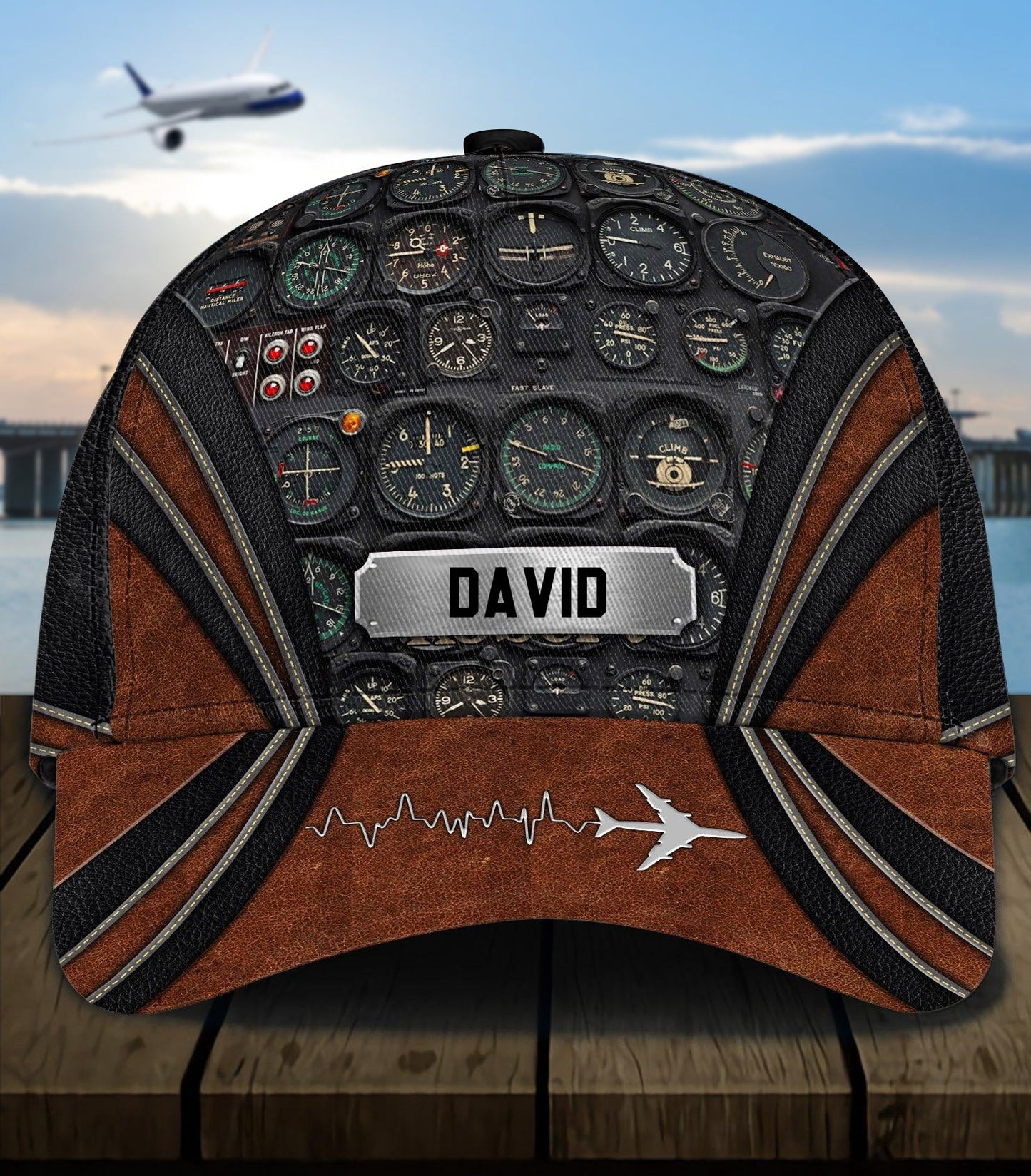 Personalized Pilot With Control Panel Classic Cap, Personalized Gift for Pilot CA0221