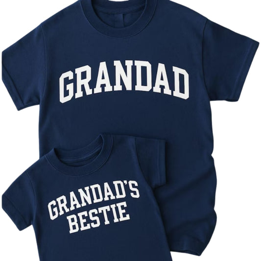 Grandad Grandad's Bestie Matching T Shirts For Father Day, Grandpa And Me Matching Shirts ET0843