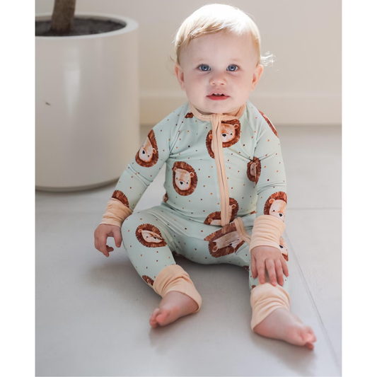 Lion Baby Romper Zipper Convertible, Lion Lover Convertible Romper For Baby BB0337