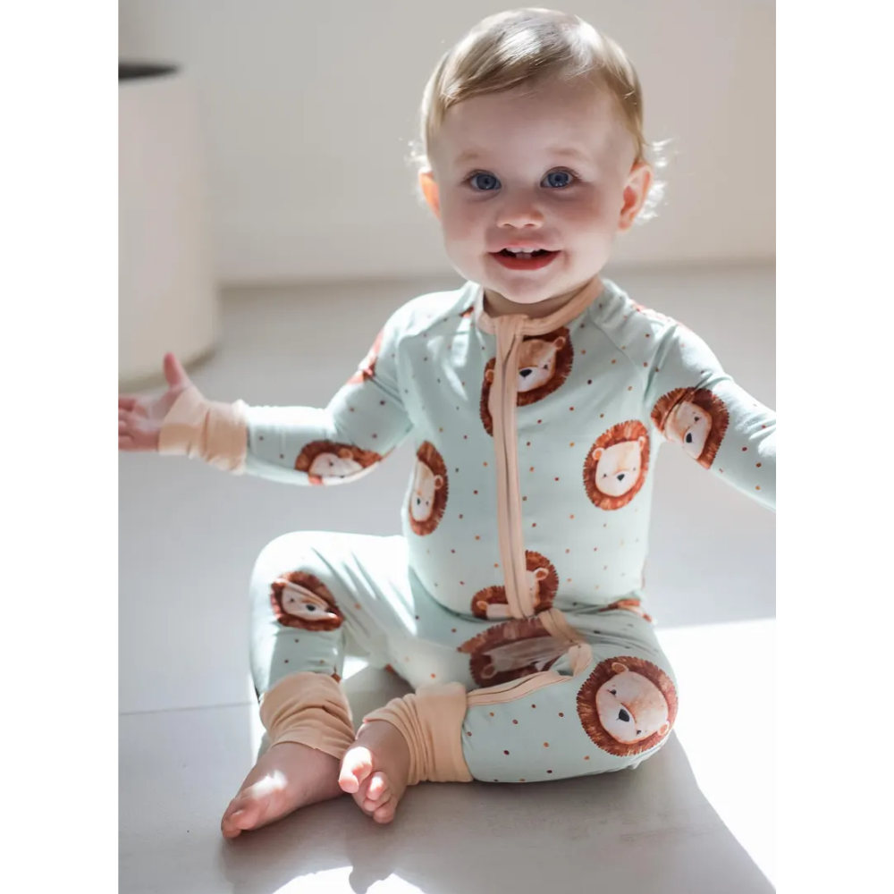 Lion Baby Romper Zipper Convertible, Lion Lover Convertible Romper For Baby BB0337