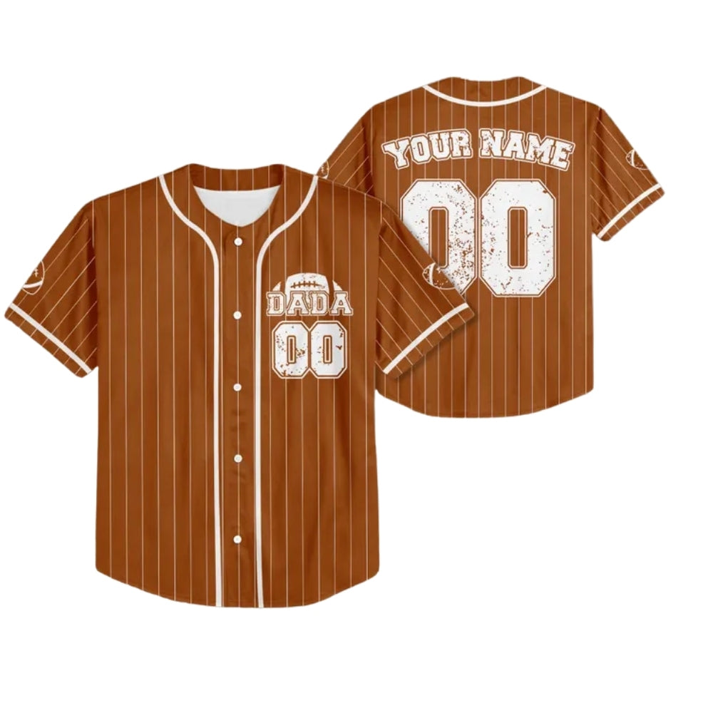 Custom One Football 1st Birthday Family Matching Baseball Jersey, Custom First Birthday Family Baseball Shirts ET0702