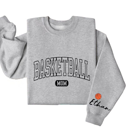 Custom Basketball Mom Sweatshirt, Custom Basketball Sweatshirt For Mama 2D0489