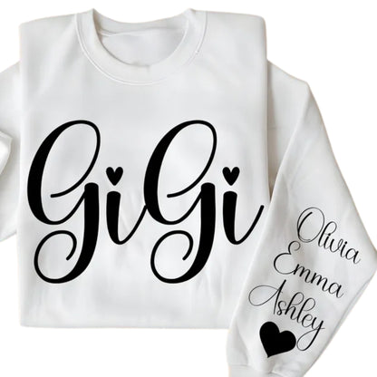 Custom Name Gigi Sweatshirt, Custom Grandma Sweatshirt For Mother Day Christmas 2D0375