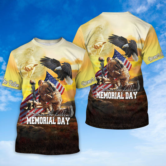 Honor The Fallen Memorial Day T Shirt 11 September Shirt Lasfour TO1399
