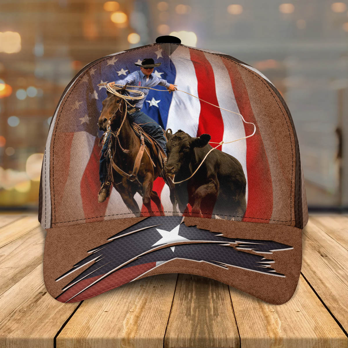 Ut Austin Riding Cap Texas Bull Riding American Flag Classic Cap CA0425 – Lasfour