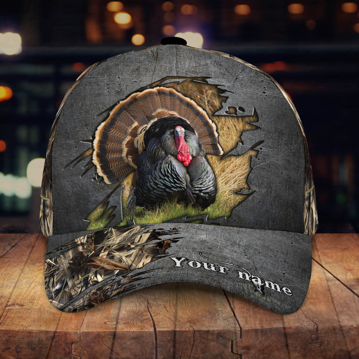 Turkey Hunting Personalized Cap, Gift For Hunting Lover, Gift For Dad Son Husband Father's Day Gift CA0005