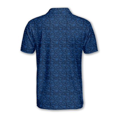 Men's Girl Dad Navy Golf Polo Shirts, Dad Daughter Golf Shirts For Father's Day GB0019
