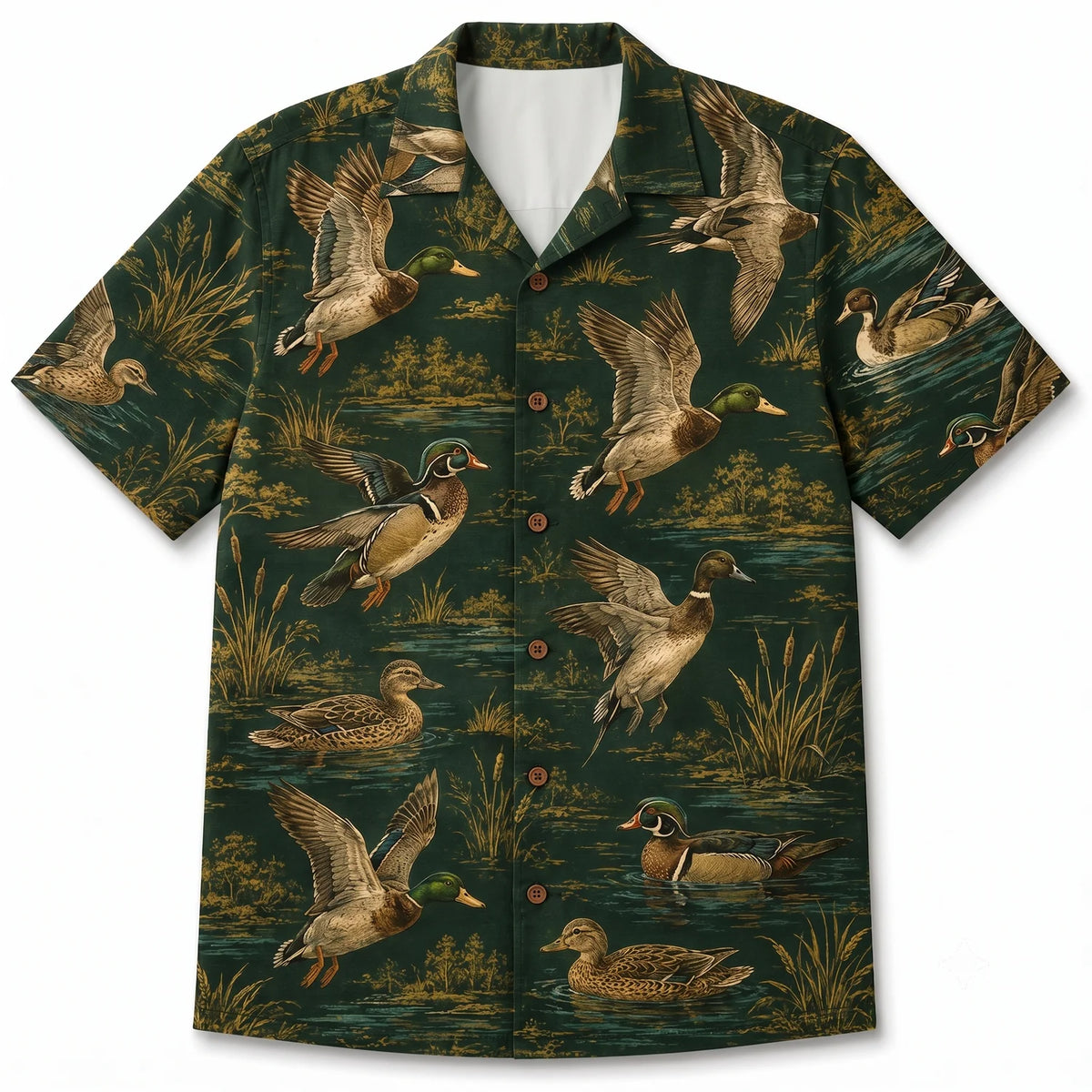 Mallard Duck Hunting Hawaiian Shirt, Duck Hunting Hawaiian Shirt HE0902