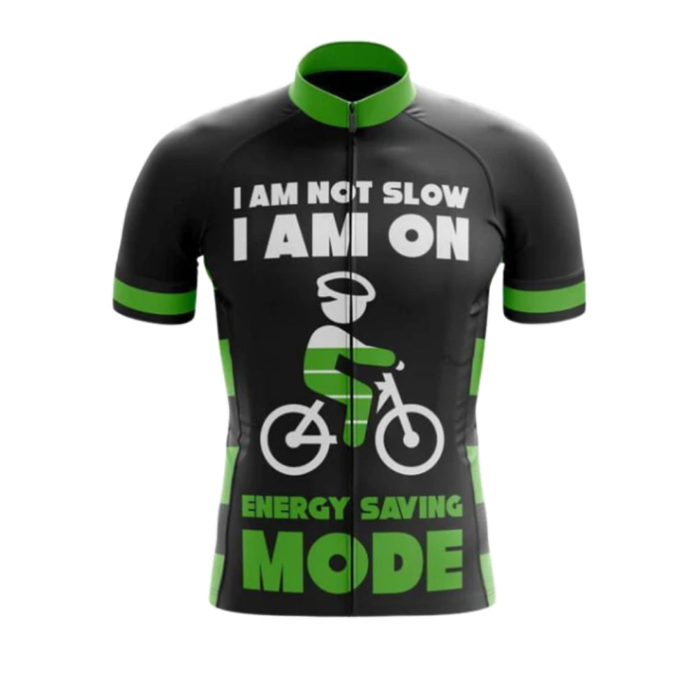 I Am Not Slow I Am On Energy Saving Mode Men's Cycling Short Sleeve Jersey, Funny Cycling Jerseys CG0660