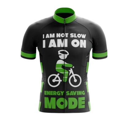 I Am Not Slow I Am On Energy Saving Mode Men's Cycling Short Sleeve Jersey, Funny Cycling Jerseys CG0660
