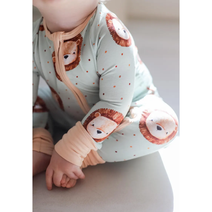 Lion Baby Romper Zipper Convertible, Lion Lover Convertible Romper For Baby BB0337