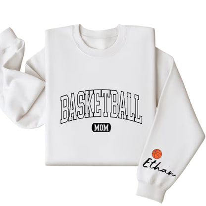 Custom Basketball Mom Sweatshirt, Custom Basketball Sweatshirt For Mama 2D0489