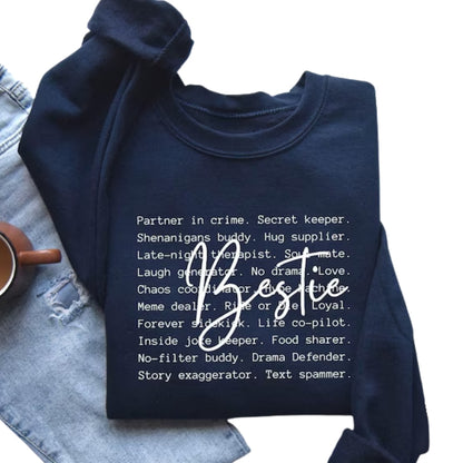 Bestie Sweatshirt, Best Friends Sweatshirt, Matching Best Friends Sweatshirt 2D0268