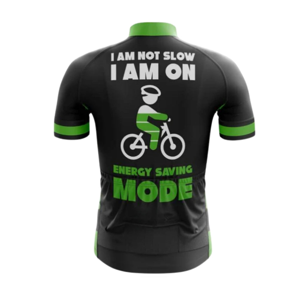 I Am Not Slow I Am On Energy Saving Mode Men's Cycling Short Sleeve Jersey, Funny Cycling Jerseys CG0660
